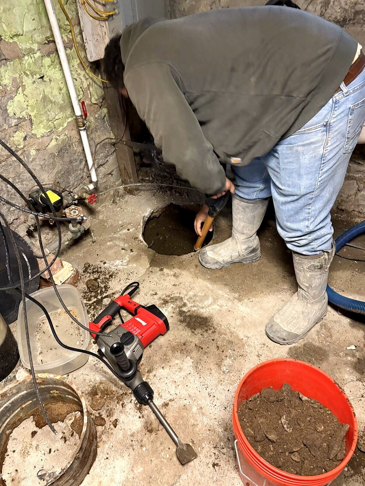 The Crystal Clear Contracting crew at work